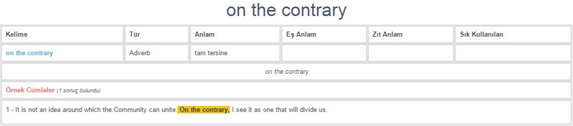 on-the-contrary-ne-demek-anlam-nedir-yds-y-kd-l-ng-l-zce-t-rk-e